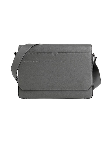 VALEXTRA Across-body bag Grey 100% Calfskin