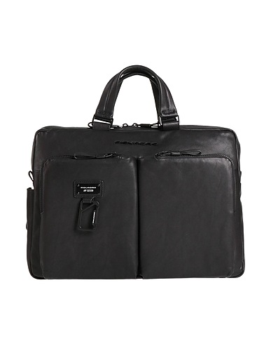 PIQUADRO Handbag Black Leather