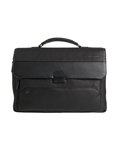 PIQUADRO Handbag Black 100% Cow leather