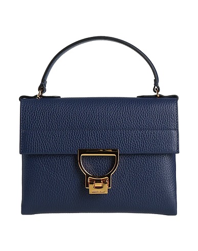 COCCINELLE Handbag Blue Leather