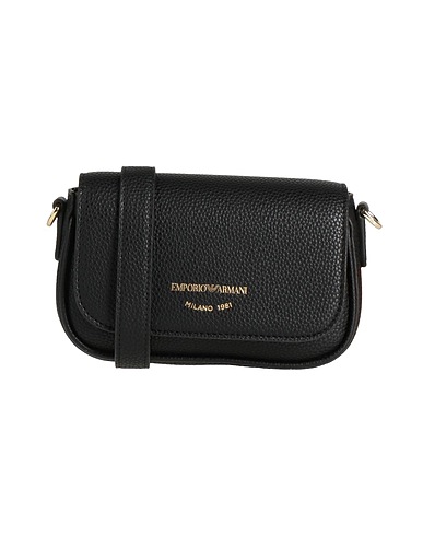 EMPORIO ARMANI Across-body bag Black Leather