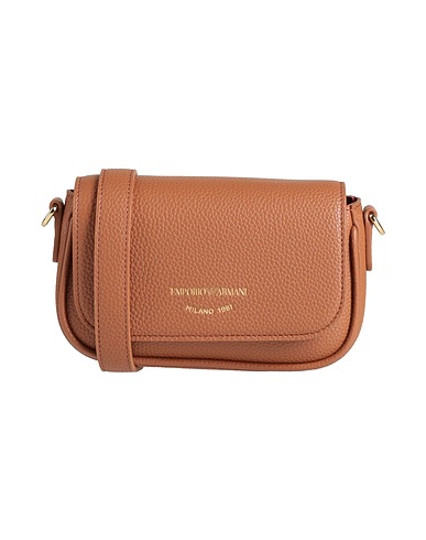 EMPORIO ARMANI Umhängetasche Braun Leder