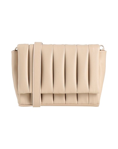 THEMOIRÈ Borsa a tracolla Beige Fibre tessili