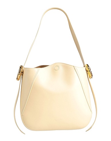 LANVIN Borsa a spalla Beige 100% Pelle di vitello, Pelle di toro, Ottone