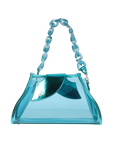 GCDS Handbag Turquoise PVC - Polyvinyl chloride, Leather