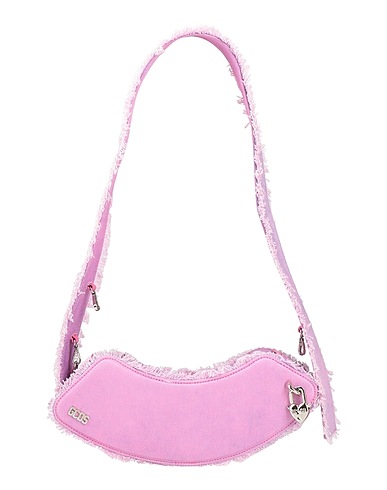 GCDS Shoulder bag Pink 100% Cotton, Leather