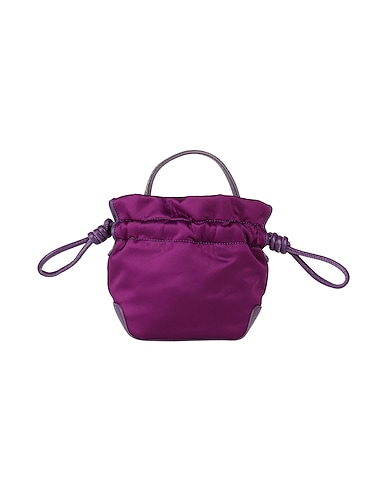 FABIANA FILIPPI Handbag Dark purple 100% Polyester, Leather