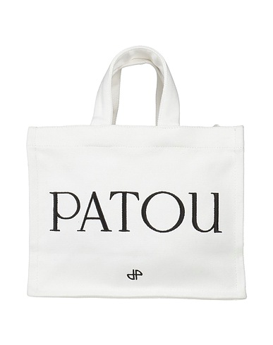 PATOU Handbag White 100% Cotton, Polyester