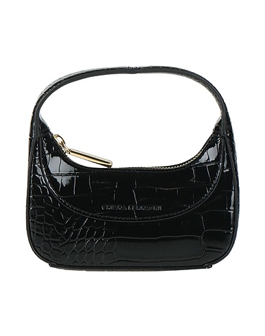 CHIARA FERRAGNI Handbag Black 100% Polyester, Polyurethane resin