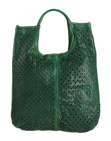 CATERINA LUCCHI Handbag GOLD Green Calfskin, Cowhide