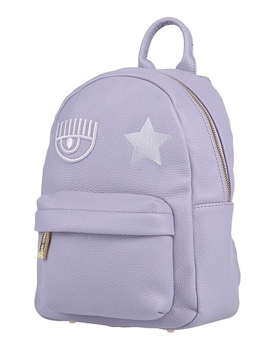 CHIARA FERRAGNI Rucksacks Lilac 100% Polyester, Polyurethane resin