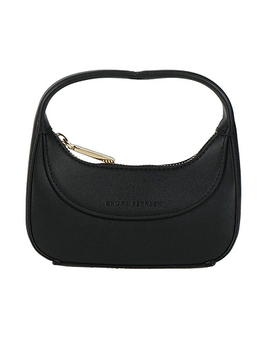 CHIARA FERRAGNI Handbag Black 100% Polyester, Polyurethane resin