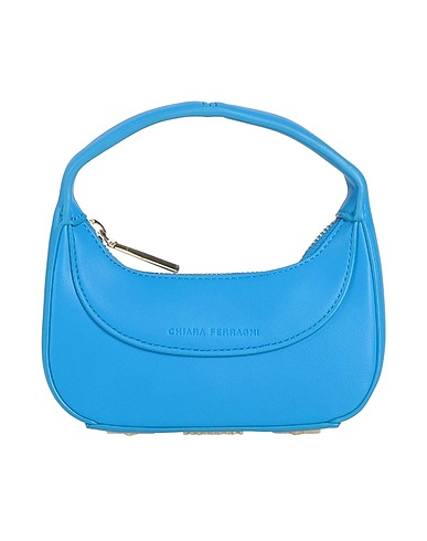 CHIARA FERRAGNI Borsa a mano Azzurro 100% Poliestere, Resina poliuretanica