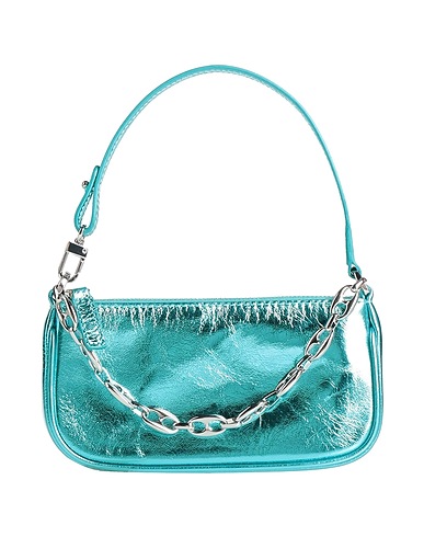 BY FAR Handbag Turquoise 100% Lambskin