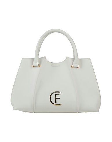 CRISTINAEFFE Handbag White 95% Polyurethane, 5% Metal