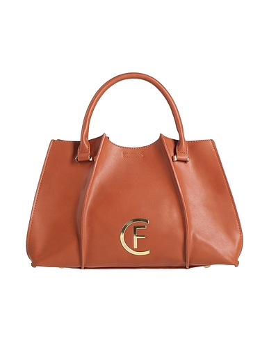 CRISTINAEFFE ハンドバッグ タン ポリウレタン 95% / 金属 5%