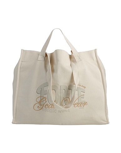 GCDS Handbag Cream 100% Cotton