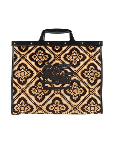 ETRO Handbag Black 53% Viscose, 47% Cotton, Polyurethane, Polyester