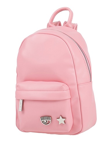 CHIARA FERRAGNI Rucksacks Pink 100% Polyester, Polyurethane resin