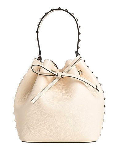 VALENTINO GARAVANI Handtasche Elfenbein Leder
