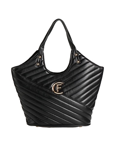 CRISTINAEFFE Handbag Black 95% Polyurethane, 5% Metal