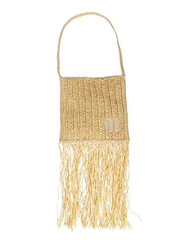 NANUSHKA Shoulder bag Beige Natural raffia