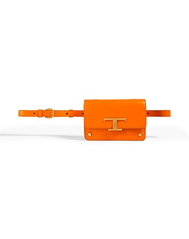 TOD'S Belt Bags Orange 100% Calfskin