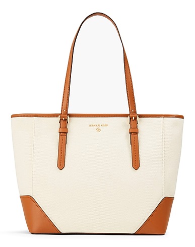 MICHAEL MICHAEL KORS Handtasche Elfenbein 100% Baumwolle