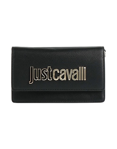 JUST CAVALLI Handbag Black 100% Polyurethane resin