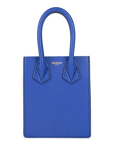 MOREAU Paris Handbag Blue Leather