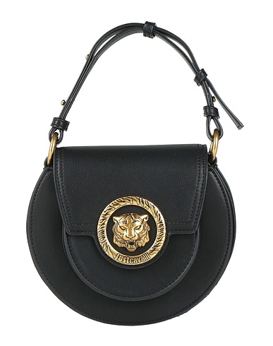 JUST CAVALLI Handbag Black 100% Polyester, Polyurethane resin