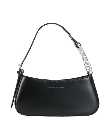 CHIARA FERRAGNI Handbag Black 100% Polyester, Polyurethane resin