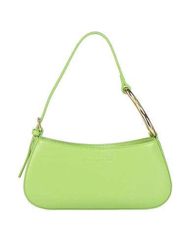 CHIARA FERRAGNI Handbag Light green 100% Polyester, Polyurethane resin