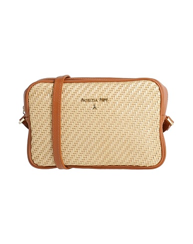 PATRIZIA PEPE Across-body bag Tan 70% Polypropylene, 30% Polyester