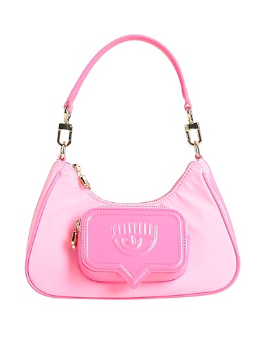 CHIARA FERRAGNI Handbag Pink 100% Polyester, Polyurethane resin