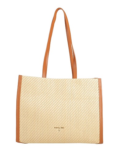 PATRIZIA PEPE Shoulder bag Sand 70% Polypropylene, 30% Polyester