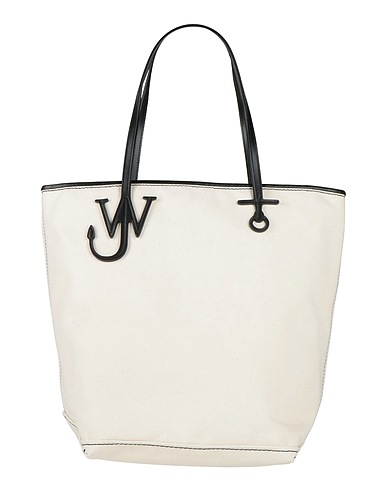 JW ANDERSON Handbag Cream Leather, Textile fibers