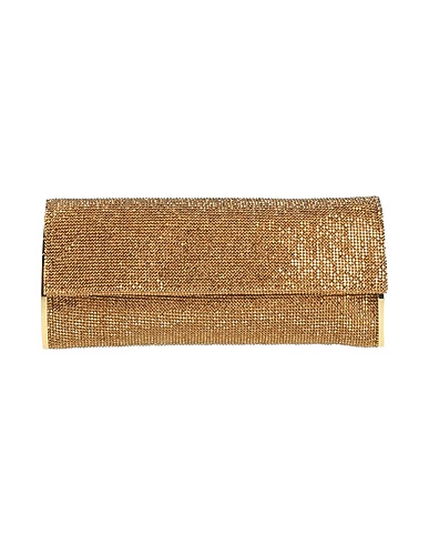 BENEDETTA BRUZZICHES Handbag Gold Textile fibers
