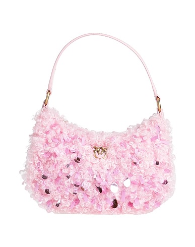 PINKO Handtasche Rosa 100% Rindsleder, Polyester
