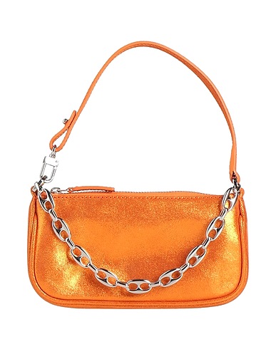 BY FAR Handbag Orange 100% Cow leather