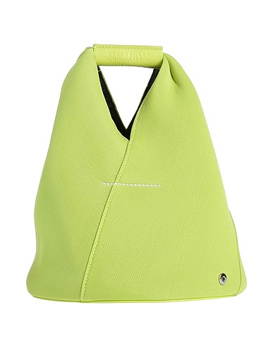 MM6 MAISON MARGIELA Handbag Lime green Cow leather, Polyester