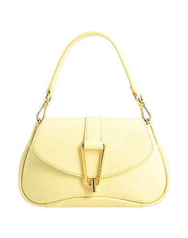 COCCINELLE Handbag Pastel yellow Leather