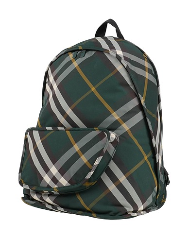 BURBERRY Rucksacks Dark green 100% Polyamide