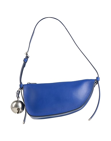 BURBERRY Handbag Blue Leather, Metal