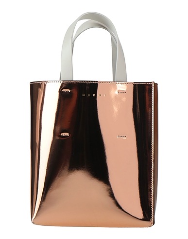 MARNI Handbag Rose gold 100% Cow leather, Zinc, Aluminium, Copper