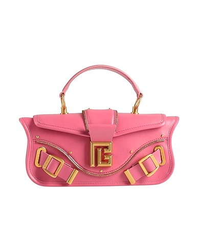 BALMAIN Handbag Pink Cow leather