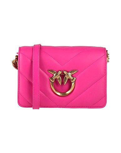 PINKO Cross-body bags Fuchsia Sheepskin