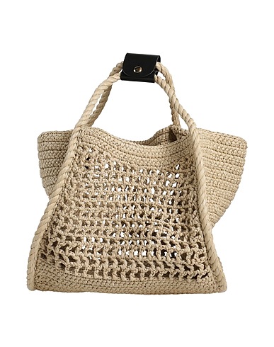 MAX MARA ハンドバッグ ベージュ レーヨン 100%
