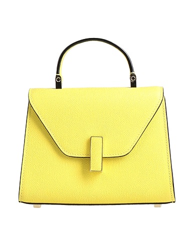 VALEXTRA Borsa a mano Verde lime 100% Pelle di vitello