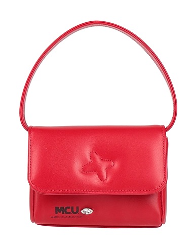 M.C.U. MARCO CASSESE UNION Sac à main Rouge 100% Cuir de veau, Cristal Swarovski®